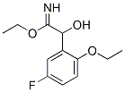 Benzeneethanimidic  acid,  2-ethoxy-5-fluoro--alpha--hydroxy-,  ethyl  ester  (9CI) Structure