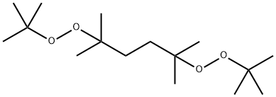 2,5-ジメチルー2,5-ビス(t-ブチルパーオキシ)ヘキサン 化学構造式