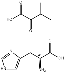 L-histidine mono(3-methyl-2-oxobutyrate) ,78000-39-2,结构式