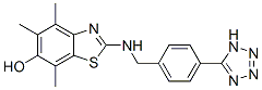 6-Benzothiazolol,  4,5,7-trimethyl-2-[[[4-(1H-tetrazol-5-yl)phenyl]methyl]amino]-  (9CI) 化学構造式