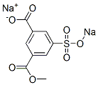 5-Methoxycarbonyl-3-(sodiooxysulfonyl)benzoic acid sodium salt Struktur