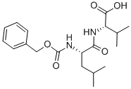 3-METHYL-2-[(4-METHYL-2-PHENYLMETHOXYCARBONYLAMINO-PENTANOYL)AMINO]BUTANOIC ACID, 7801-70-9, 结构式