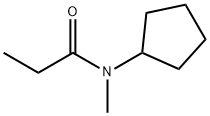 Propanamide, N-cyclopentyl-N-methyl- (9CI) Struktur