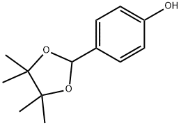 4-(4,4,5,5-Tetramethyl-1,3-dioxolan-2-yl)phenol Struktur