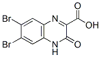 6,7-Dibromo-3,4-dihydro-3-oxo-2-quinoxalinecarboxylic acid,78035-15-1,结构式