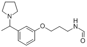 Formamide, N-(3-(3-(1-(1-pyrrolidinyl)ethyl)phenoxy)propyl)- Structure