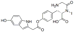 iodoglycyltyrosine 5-hydroxyindole acetic acid Struktur