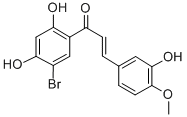 1-(5-Bromo-2,4-dihydroxyphenyl)-3-(3-hydroxy-4-methoxyphenyl)-2-propen -1-one Structure