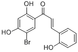 1-(5-Bromo-2,4-dihydroxyphenyl)-3-(2-hydroxyphenyl)-2-propen-1-one Struktur