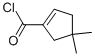 1-Cyclopentene-1-carbonyl chloride, 4,4-dimethyl- (9CI) Struktur