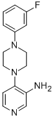 3-Pyridinamine, 4-(4-(3-fluorophenyl)-1-piperazinyl)- 结构式