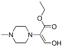 1-Piperazineaceticacid,alpha-(hydroxymethylene)-4-methyl-,ethylester(9CI) Struktur