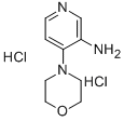 3-Pyridinamine, 4-(4-morpholinyl)-, dihydrochloride 化学構造式