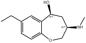 1-Benzoxepin-5-ol,7-ethyl-2,3,4,5-tetrahydro-3-(methylamino)-,cis-(9CI) Structure