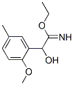 Benzeneethanimidic  acid,  -alpha--hydroxy-2-methoxy-5-methyl-,  ethyl  ester  (9CI) 化学構造式