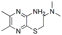 Pyrazinamine, 3-[[2-(dimethylamino)ethyl]thio]-5,6-dimethyl- (9CI) Structure