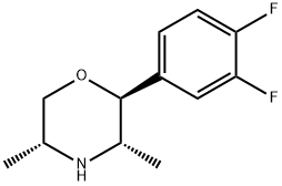 Morpholine, 2-(3,4-difluorophenyl)-3,5-dimethyl-, [2S-(2alpha,3ba,5ba)]- (9CI) Structure