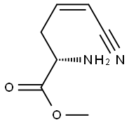 4-Pentenoicacid,2-amino-5-cyano-,methylester,[S-(Z)]-(9CI) Structure
