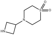 4-(Azetidin-3-yl)thiomorpholine 1,1-dioxide 化学構造式