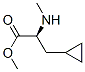 Cyclopropanepropanoic acid, alpha-(methylamino)-, methyl ester, (alphaS)- (9CI) Structure