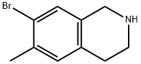 Isoquinoline, 7-bromo-1,2,3,4-tetrahydro-6-methyl- (9CI) Structure