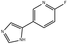 2-FLUORO-5-(1H-IMIDAZOL-4-YL)-PYRIDINE 化学構造式