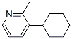 Pyridine, 3-cyclohexyl-2-methyl- (9CI) Structure