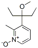 Pyridine, 3-(1-ethyl-1-methoxypropyl)-2-methyl-, 1-oxide (9CI) Structure