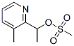 2-Pyridinemethanol,alpha,3-dimethyl-,methanesulfonate(ester)(9CI) Structure