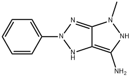 Pyrazolo[3,4-d]-1,2,3-triazol-6-amine, 1,2,4,5-tetrahydro-4-methyl-2-phenyl- (9CI) Structure