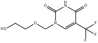 1-(2-HYDROXY-ETHOXYMETHYL)-5-TRIFLUOROMETHYL-1H-PYRIMIDINE-2,4-DIONE Structure