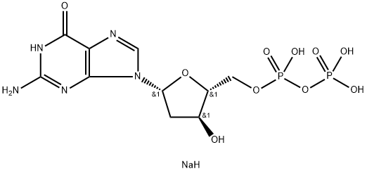 2'-脱氧鸟苷二磷酸二钠盐,78101-74-3,结构式