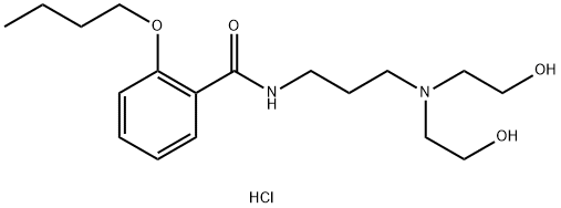 3-[(2-butoxybenzoyl)amino]propyl-bis(2-hydroxyethyl)azanium chloride Struktur