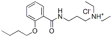 3-[(2-butoxybenzoyl)amino]propyl-diethyl-azanium chloride,78109-81-6,结构式