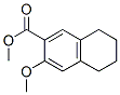 6-Methoxy-7-methoxycarbonyl-1,2,3,4-tetrahydronaphtalene Struktur