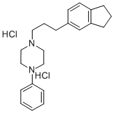 1-(3-(2,3-Dihydro-1H-inden-5-yl)propyl)-4-phenylpiperazine dihydrochlo ride Struktur