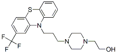 2-[4-[3-[2-(trifluoromethyl)phenothiazin-10-yl]propyl]piperazin-1-yl]ethanol Struktur