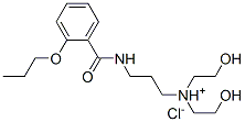 bis(2-hydroxyethyl)-[3-[(2-propoxybenzoyl)amino]propyl]azanium chlorid e Structure