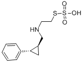 Ethanethiol, 2-((2-phenylcyclopropyl)methylamino)-, hydrogen sulfate ( ester) (E)- Struktur