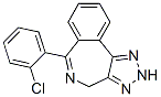 2,4-ジヒドロ-6-(o-クロロフェニル)-1,2,3-トリアゾロ[4,5-d][2]ベンゾアゼピン 化学構造式