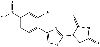 78140-10-0 1-(4-(2-Bromo-4-nitrophenyl)-2-thiazolyl)hydantoin