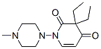 3,3-ジエチル-1-(1-メチルピペラジン-4-イル)-2,4(1H,3H)-ピリジンジオン 化学構造式
