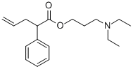 3-(Diethylamino)propyl 2-phenyl-4-pentenoate 化学構造式