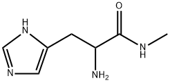 1H-Imidazole-4-propanamide,  -alpha--amino-N-methyl-  (9CI) 结构式