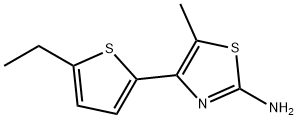 2-Thiazolamine,4-(5-ethyl-2-thienyl)-5-methyl-(9CI) 化学構造式
