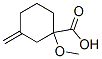 Cyclohexanecarboxylic acid, 1-methoxy-3-methylene- (9CI) Structure