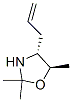 Oxazolidine, 2,2,5-trimethyl-4-(2-propenyl)-, (4R-trans)- (9CI) 化学構造式