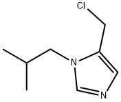 5-CHLOROMETHYL-1-ISOBUTYL-1H-IMIDAZOLE Structure