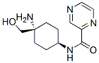 Pyrazinecarboxamide, N-[cis-4-amino-4-(hydroxymethyl)cyclohexyl]- (9CI) Structure