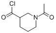 3-Piperidinecarbonyl chloride, 1-acetyl- (9CI) 化学構造式